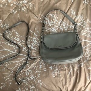 Grey Michael Kors Bedford Flap Cross Body Bag